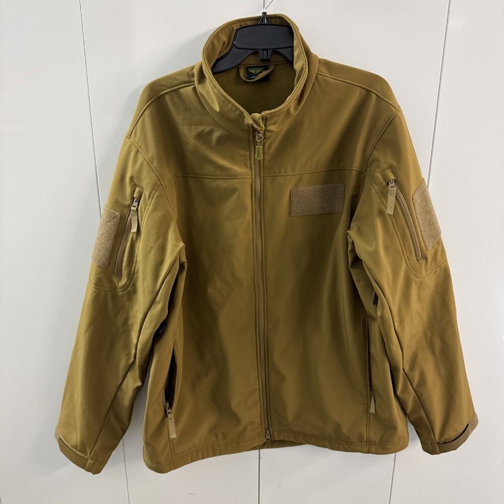 Condor Phantom Jacket Mens XL Coyote Full Zip Tactical‎ Soft Shell Fleece Lined